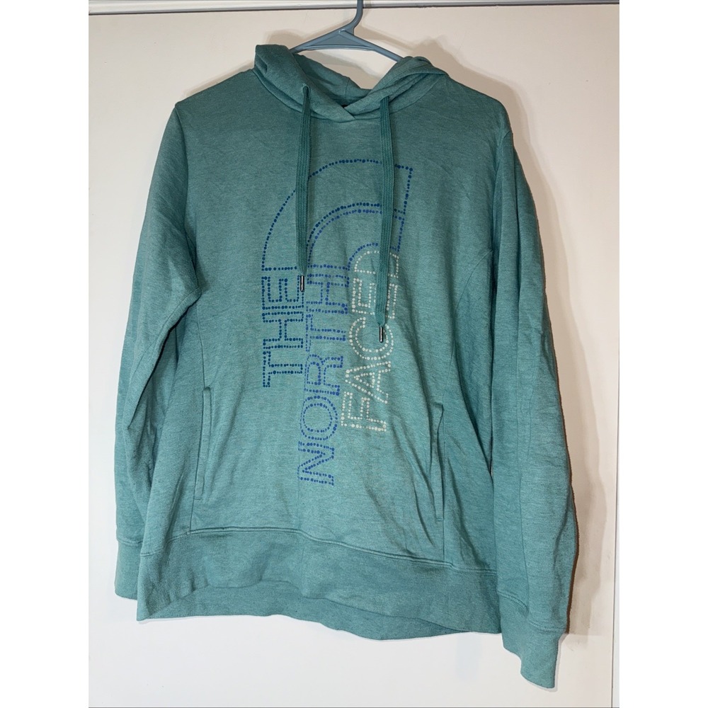 EUC The North Face Womens Size Large  Lite Blue Pullover Hoodie